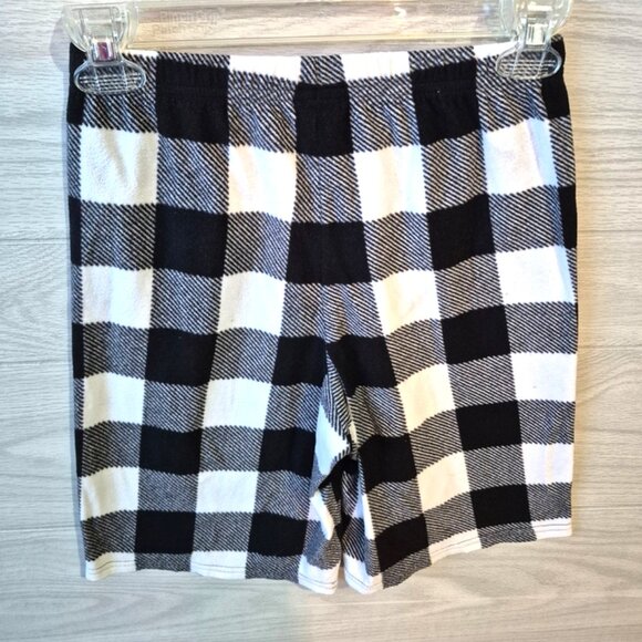 Jammies For Your Families PJ Set Boys Sz 10 Ho Ho Ho Santa Black & White Shorts - Picture 6 of 7
